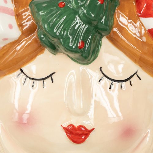 položky Vianočný keramický kvetináč pre dievčatá, výška 17 cm