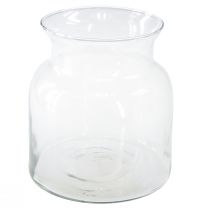 položky Ozdobná sklenená váza lampáš sklenený číry Ø18cm V20cm