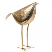 Deco vtáčik Deco figúrka vtáčika zlatá kovová dekorácia 41×13×42cm