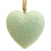 položky Drevené srdce deko vešiak srdce vyrobené z dreva deco zelené 12cm 3ks