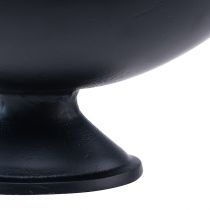 položky Oválna miska čierna kovová základňa liateho vzhľadu 30x16x14,5cm