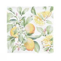 položky Obrúsky letná dekorácia na stôl citrónová dekorácia 25x25cm 20ks