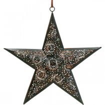 položky Vianočný vešiak hviezda kovová hviezda čierna V25,5cm