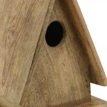 položky Dekoratívna búdka pre vtáčiky, búdka na postavenie prírodné drevo V21cm
