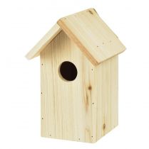 položky Domček pre vtáky drevená búdka sýkorka modrá drevo 11,5×11,5×18cm
