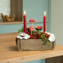 položky Očarujúce keramické dekorácie muchotrávky – červená s bielymi bodkami, 8,6 cm – ideálna záhradná dekorácia – 3 ks