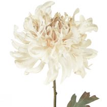 položky Chryzantéma Krémové umelé dekoratívne kvety L72cm 2ks