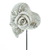 položky Hrobová zátka srdce pamätná zátka ruža liaty kameň 5,5cm 6ks