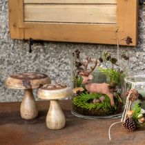 položky Drevená hubová dekorácia huba drevená dekorácia prírodná jesenná dekorácia Ø15cm V14,5cm