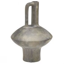 položky Keramický vázový džbán starožitného vzhľadu keramická šedá hrdza V27cm