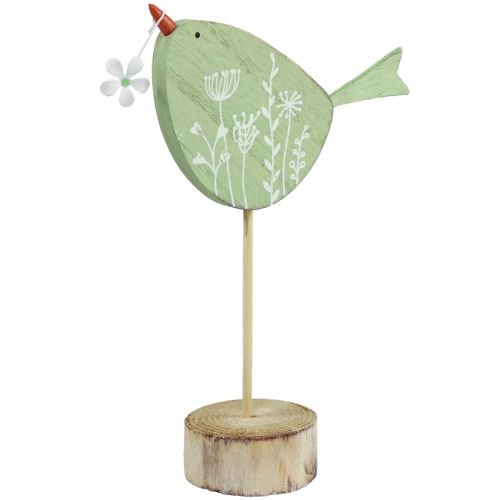 položky Dekorácia na stôl vtáčik Veľkonočná drevená dekorácia dekoratívna figúrka 24,5cm 3 kusy
