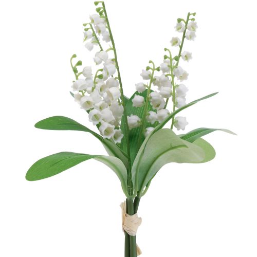 Floristik24 Ozdobné jarné kvety umelé biele 31cm 3ks
