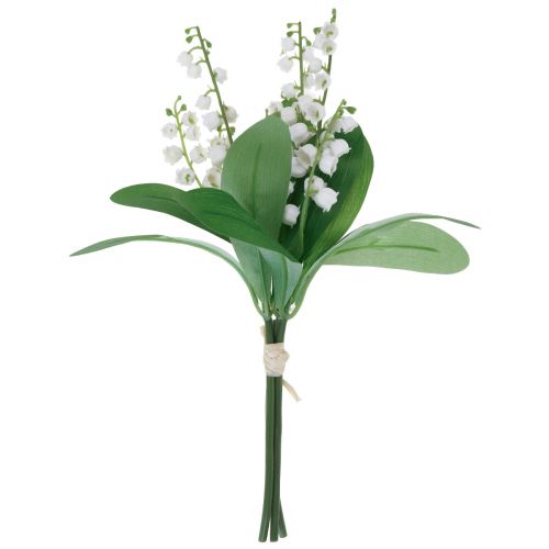 položky Ozdobné jarné kvety umelé biele 31cm 3ks
