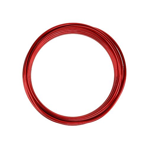Hliníkový drôt 2mm červený 3m