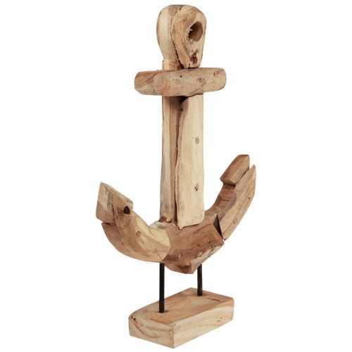 položky Dekorácia kotva drevo kov so základňou teak maritime 26×7×38cm