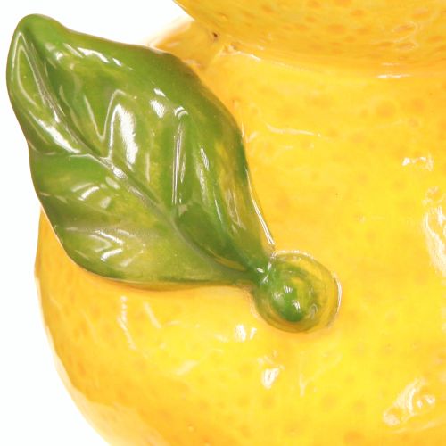 položky Váza na kvety citrónová keramická dekorácia do vázy Stredomorská výška 13cm