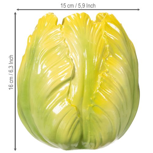 položky Váza na kvety s výrazným motívom tulipánov. Ideálna do obývačky. 16 cm, 2 kusy.