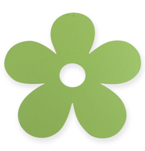 Floristik24 Drevený kvet na zavesenie Ø25cm Zelený