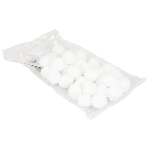 položky Vianočná ozdoba na stromček ozdoba na girlandu snehová guľa biela 185cm