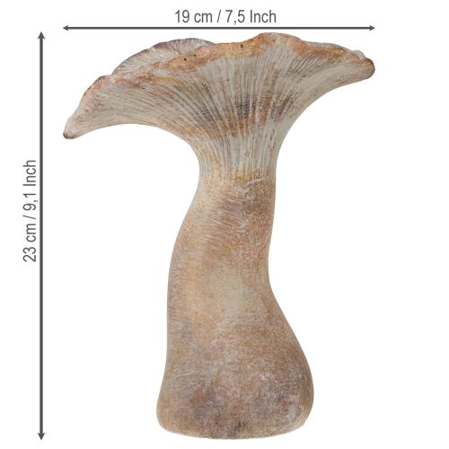 položky Dekoratívna liata kamenná jesenná dekorácia s hubami, sivá, 19 × 15 cm, výška 23 cm