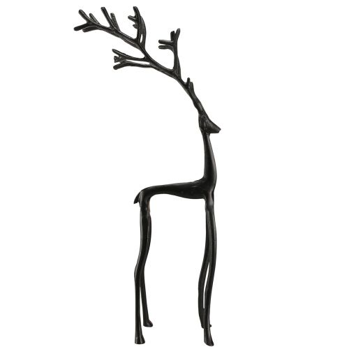 Floristik24 Ozdobná kovová dekoratívna figúrka soba v čiernej farbe 15cmx8cmx53cm