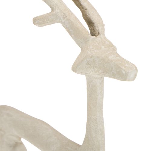 položky Dekoratívna kovová figúrka soba, jeleň, sivá hlinená optika, V35 cm