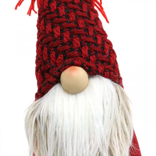 položky Deco Gnome brada Vianočná Gnome Deco figúrka červená H30cm
