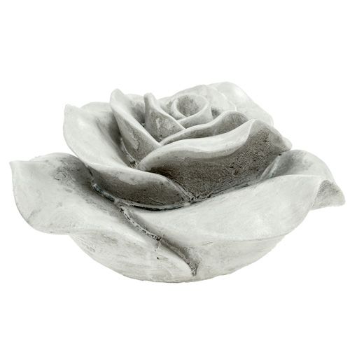 Floristik24 Deco Rose Grey 13cm