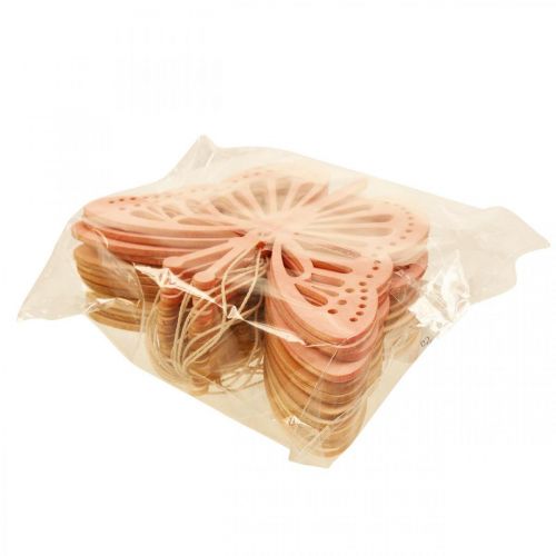 položky Ozdobné motýle Vešiak na dekorácie oranžový/ružový/žltý 12cm 12 ks