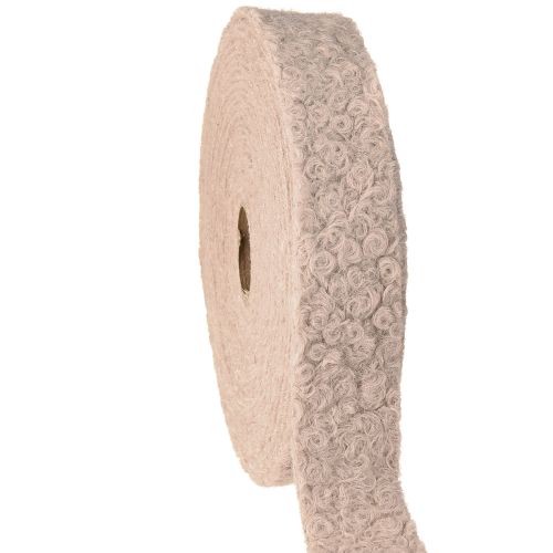 položky Dekoratívna stuha staroružová, široká darčeková stuha, vlnený vzhľad 40mm 8m