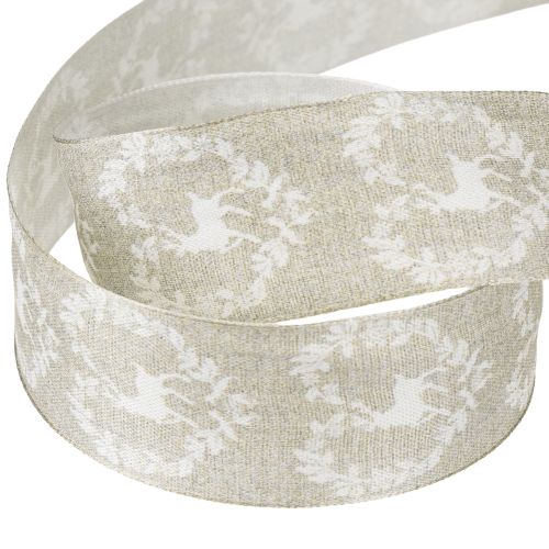 položky Deko stuha prírodná jelenica 40mm 20m