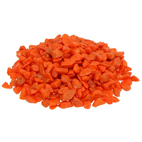 Ozdobné kamene 9mm - 13mm oranžové 2kg