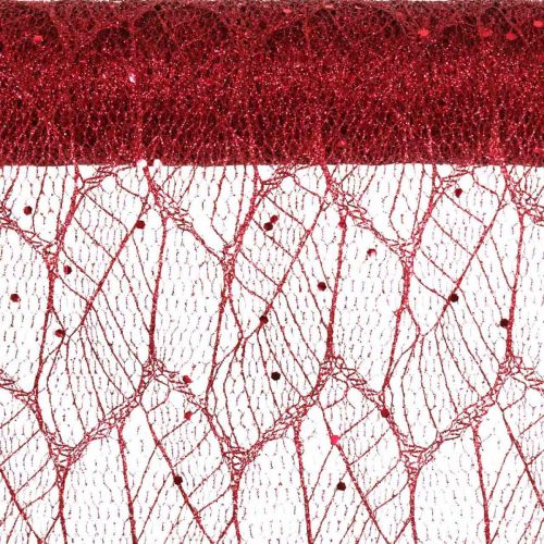 položky Vianočná dekoračná látka Polyester Červená x 2 rôzne 35x200cm