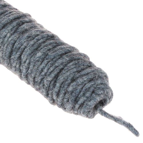 položky Plstená šnúra s knotovou niťou, plstená šnúra, vlnená šnúra melírovaná modrá 55 m