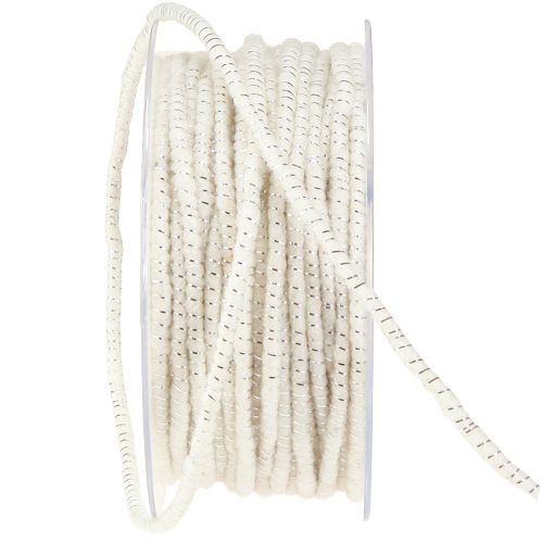 položky Knôt Glamour biely/strieborný s drôtom 33 m