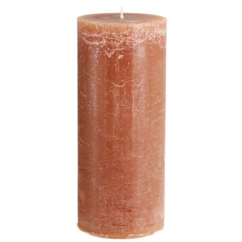 Jednofarebné sviečky karamelové stĺpové sviečky 85×200mm 2ks