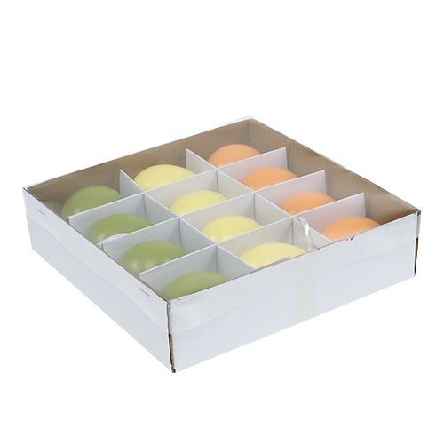 Floristik24 Závesné vajíčko zeleno-oranžové 6cm 12ks