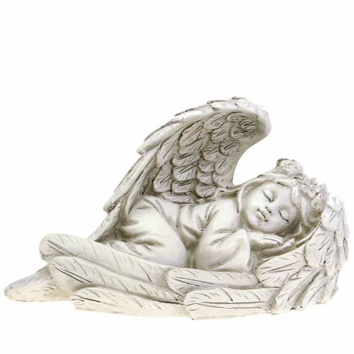 Floristik24 Dekoračný anjel spiaci 18cm x 8cm x 10cm