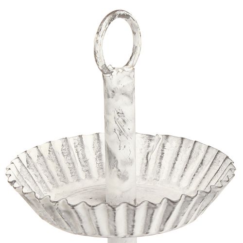 položky Kovový 3-poschodový podnos biely, výška 23 cm