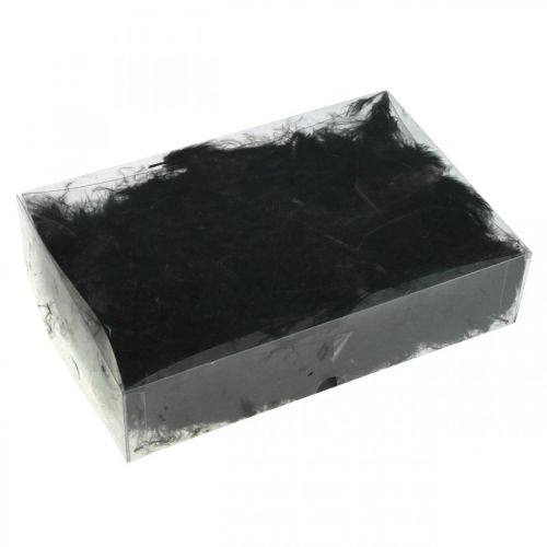 Floristik24 Perie čierne Pravé vtáčie perie na výrobu Jarná dekorácia 20g