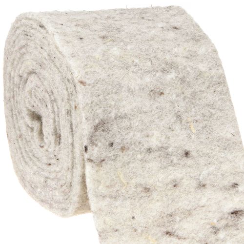 položky Plsťová stuha šedá 15cm 5m