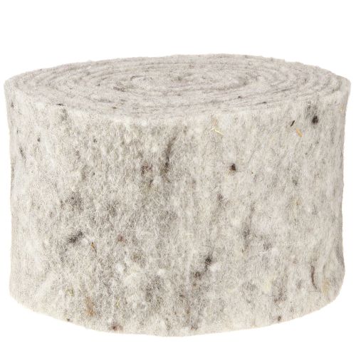 položky Plsťová stuha šedá 15cm 5m