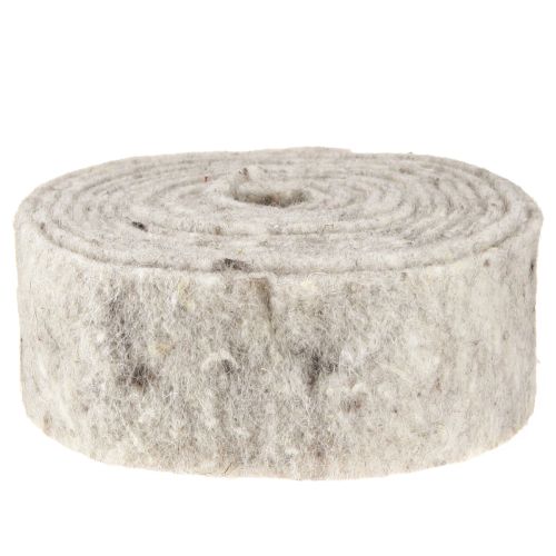 položky Plsťová stuha šedá 7,5cm 5m