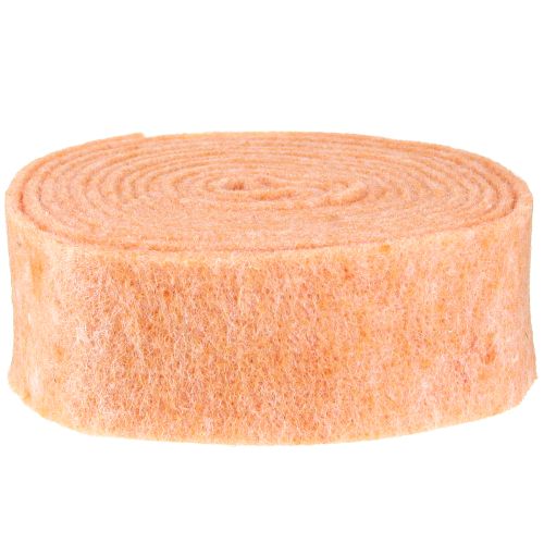 položky Plsťová stuha oranžová 7,5cm 5m