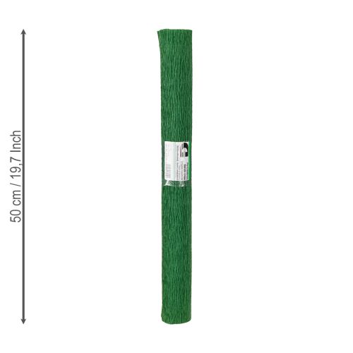 položky Krepový papier na kvetinárstvo tmavozelený 50x250cm