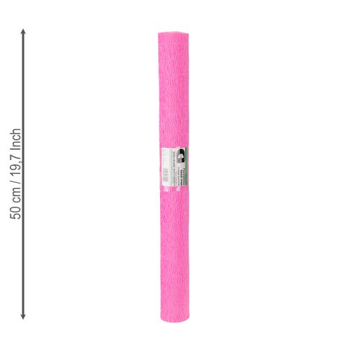 položky Krepový papier na kvetinárstvo svetloružový 50x250cm