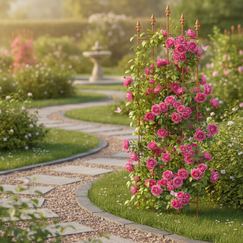 položky Mriežka s motívom srdca, lezecká pomôcka v romantickom štýle pre záhradné chodníky alebo terasy, 101 cm