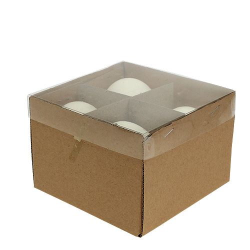 Floristik24 Husacie vajce bielok 7cm 4ks