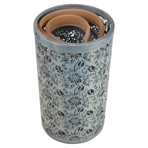 položky Záhradná lampa Kovová rukoväť lampáša sivá H30,5/25cm Sada 2 ks