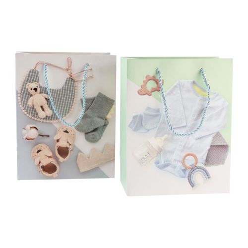 položky Darčekové tašky detské darčekové tašky pôrodné 23×18cm 12ks